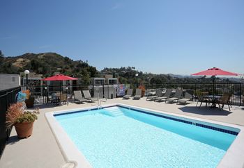Relaxing Pool at Hillside View, Los Angeles, CA